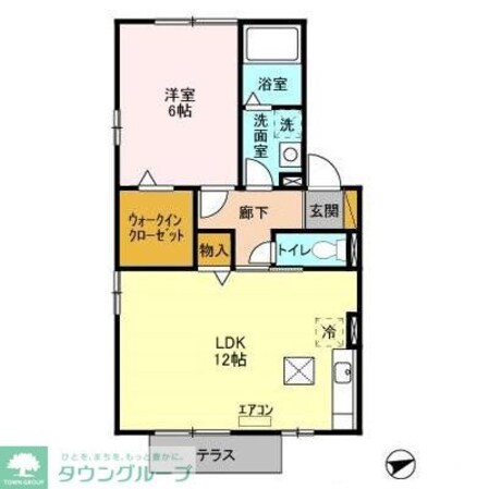 オリーブガーデン A・B・Cの物件間取画像